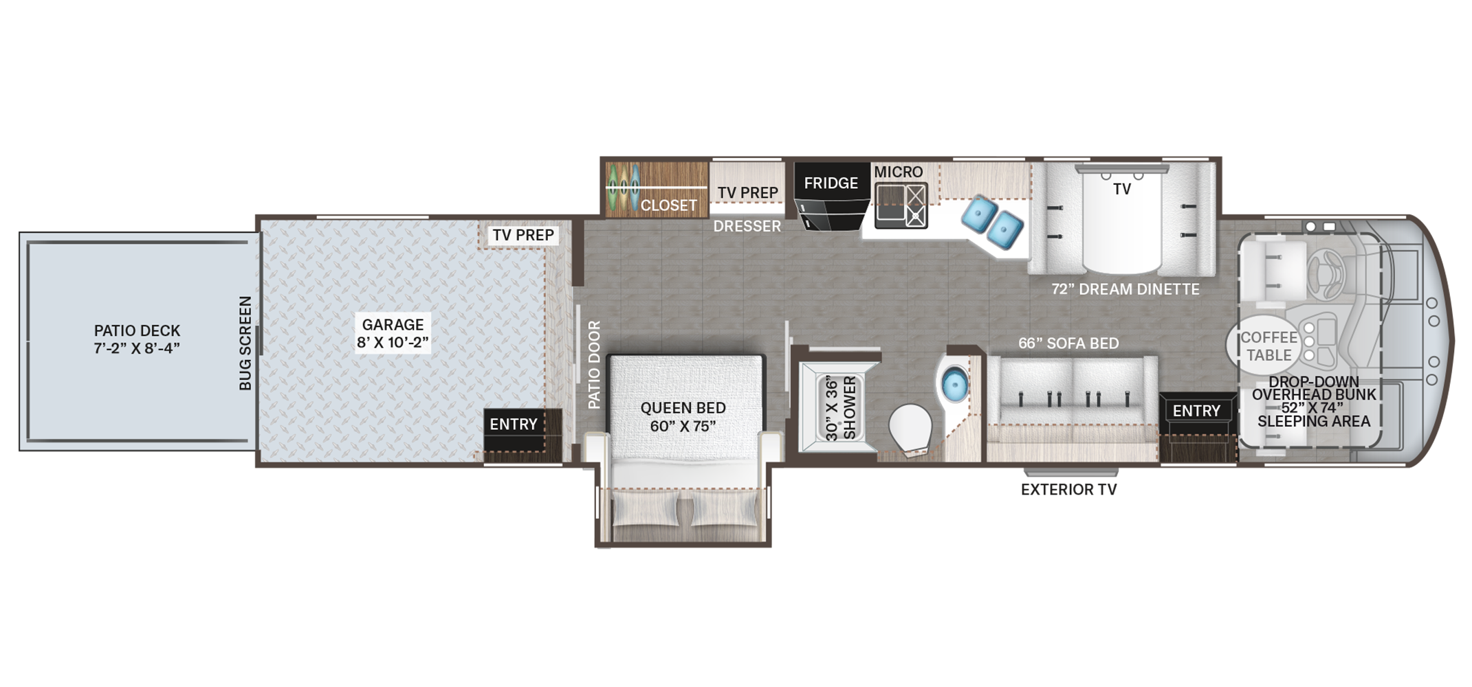 Outlaw Wild West Floor Plan 38M