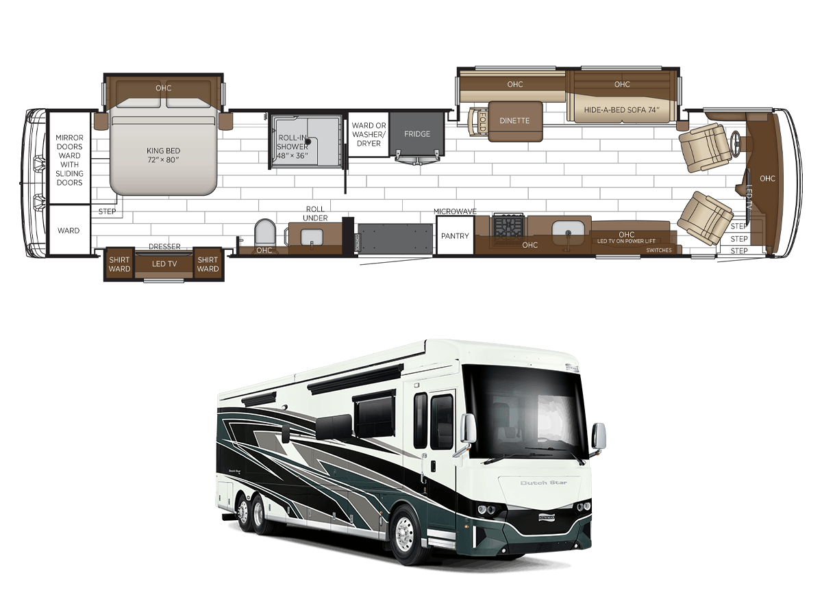 2025 Dutch Star 4311 Wheelchair‑Accessible Class A Motor Coach