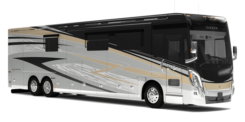 2023 Tiffin Zephyr North Trail RV Center   Models Clipped 23 Zephyr P 800 